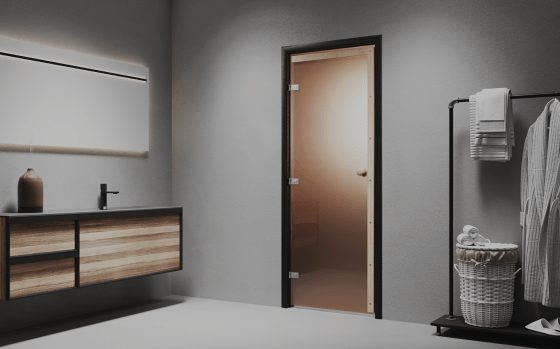 Стеклянные двери KALEVA DOORS для сауны и бани